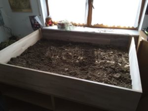 fertige Grundfläche des Innengeheges