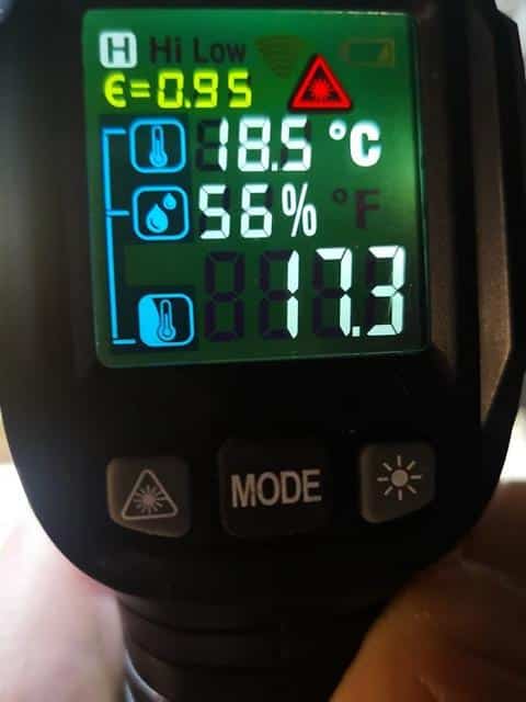 Temperaturen im Innengehege