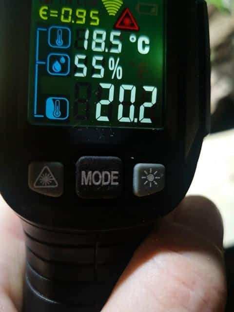 Temperaturen im Innengehege