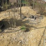 Gehegeubau-Anlegen neues Gehege mit Kalkschotter